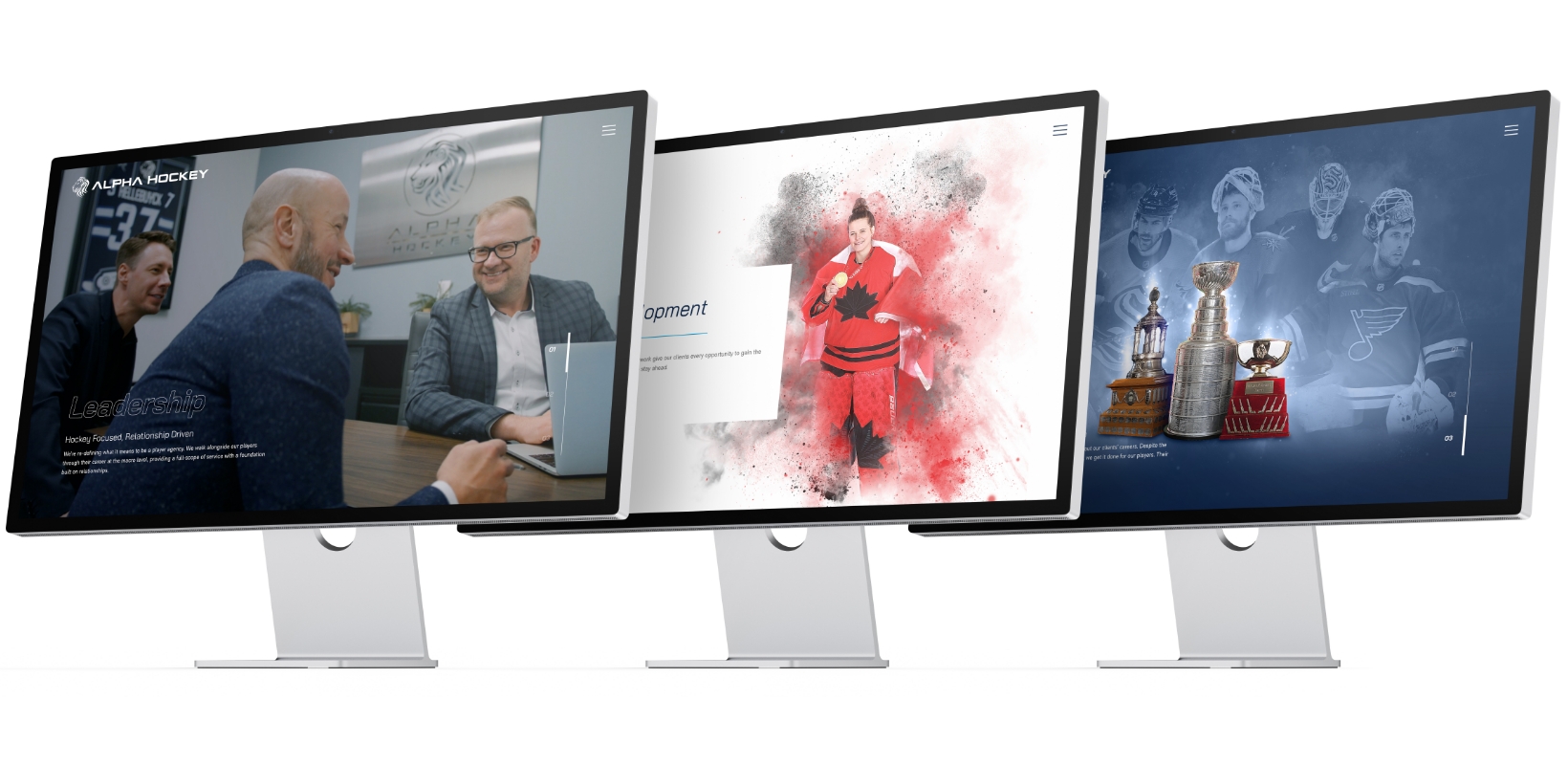 Website on Computer Screen