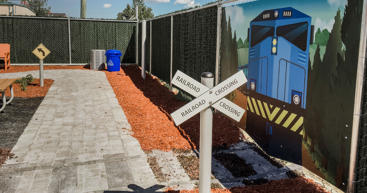 Railroad Crossing Train Print