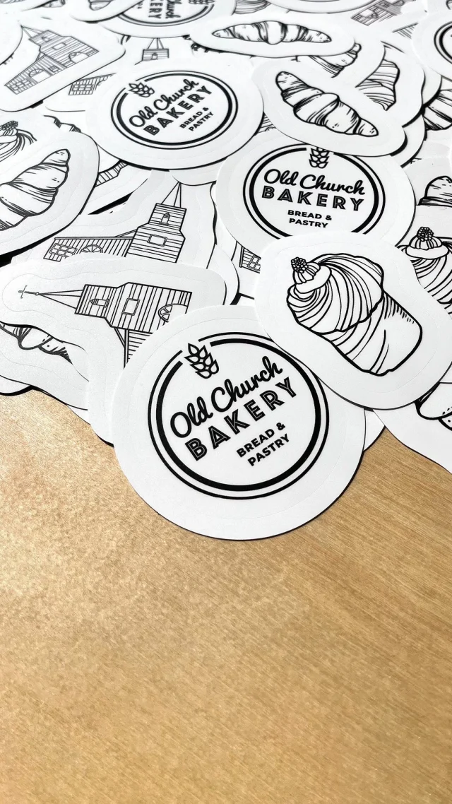 Unfortunately these stickers we printed for our neighbours down the road, oldchurchbakery are not the scratch & sniff variety.

However, our inks are water-based, so maybe mixing in a bit of flour and a sourdough starter will get us there...🤔

Lovely illustrations by jodi.hildebrand 

#bakerybrand #sourdough #stickershop #onPoint #letsbuildyourbrand