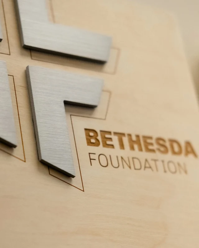These commemorative plaques for the Bethesda Foundation combine a Baltic Birch base, precision laser engraving, and a brushed aluminum logo—designed to evolve over time with a modular french cleat system for easy expansion and rearrangement.

Designed + crafted by onPoint.

@bethesdasteinbach
